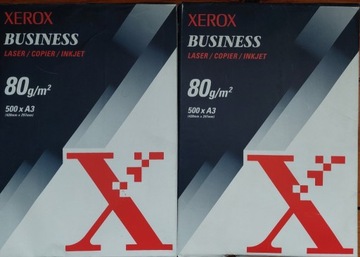 2 x Papier biurowy A3, 80g, Xerox Business,500 ark