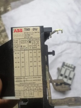 Przekaźnik przeciażeniowy termiczny ABB T 80 DU 