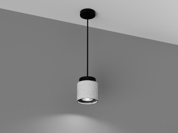 Lampa betonowa loftstyle wisząca kolory gu10 es111