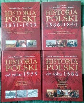 Historia Polski 4 tomy Samsonowicz, Nałęcz, Chwalba, Tazbir, Paczkowski