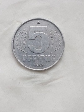 219 Niemcy - NRD 5 fenigów, 1968