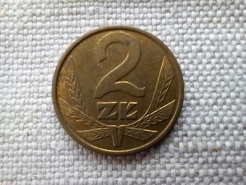 Dwa złote z 1988r  PRL-u