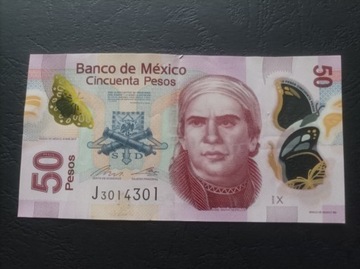 MEKSYK 50 Pesos 2017 Seria X Morelos Mariposa 