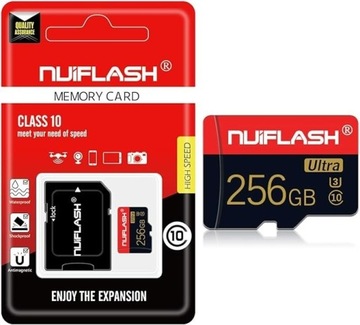 NUIFLASH Karta MicroSD 256 GB ADAPTER