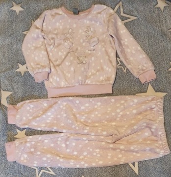 Dres piżamka 110-116 dziewczęca ciepła sarenka