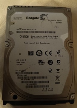 Dysk twardy Seagate SATA 250 GB