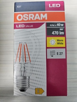 Żarówka LED Osram E27 4W (40W) 2700K
