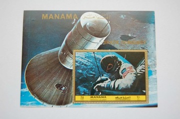 Adżman,Manama Mi bl.220A** E. Aldrin na Księżycu