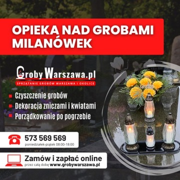 Opieka nad grobami Milanówek, sprzątanie grobów