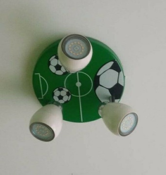 Lampa sufitowa Soccer Brillant, motyw piłkarski