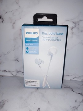 Słuchawki przewodowe Philips TAE4105 białe 