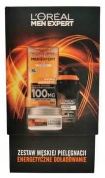 Zestaw kosmetyków L'Oreal men expert krem deo żel