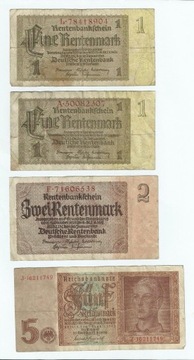 Banknoty Nemcy 4 szt.