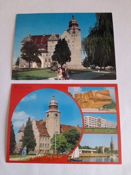 Dwie pocztówki z Elbląga