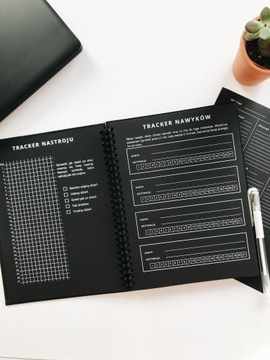 Notes Planer Kreatywny z czarnymi kartkami +GRATIS