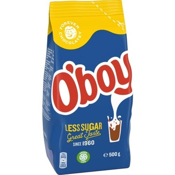 O'boy Less Sugar Szwedzka czekolada do picia 500g 