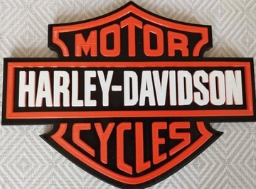 Logo Harley-Davidson znak druk 3D