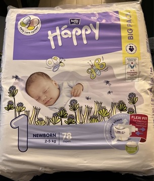 Pieluszki Happy Newborn 2-5 kg