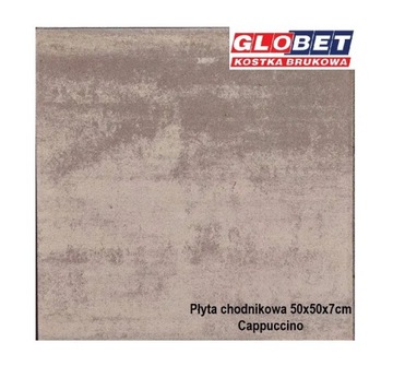 Płyta chodnikowa GLOBET 50x50x7cm Cappuccino