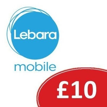 Doładowanie Lebara Mobile 10 GBP kod Anglia UK