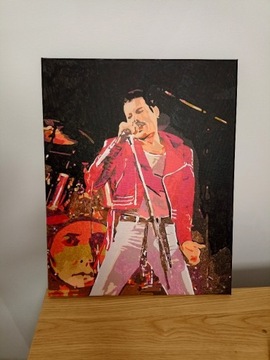 Obraz 40 x 50 cm Freddie Mercury obraz akrylowy