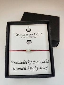 Bransoletka szczęścia Kamień księżycowy 