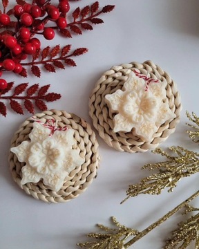 Świeczki sojowe 2x Gwiazdki zapach Gingerbread