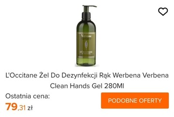 L’Occitane, żel do dezynfekcji rąk, kosztował 97zł