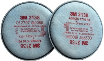 Filtry 3M 2138 - P3 oryginalny (2 szt. komplet )