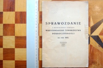 Sprawozdanie War. Tow. Dobroczynności >wysyłka 0zł