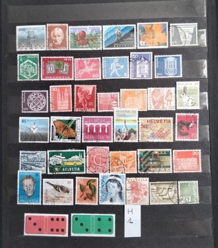 Szwajcaria znaczki pocztowe kasowane z6