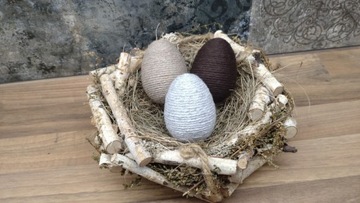 Pisanki jajka ozdoba dekoracja sznurek Wielkanoc 