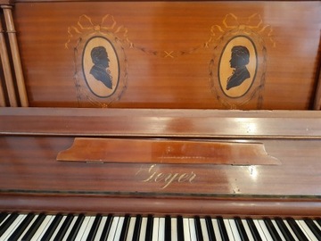 Zabytkowe pianino Geyer ok. 100 letnie