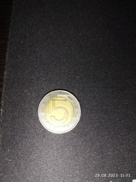 5 złotych 1994 r odwrotka 