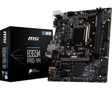 MSI B365M PRO-VH M2 NVMe LGA1151 8/9gen Jak Nowa