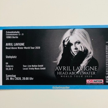 Bilet na koncert Avril Lavigne - Berlin 2023