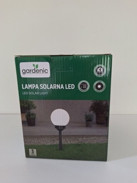 Lampa solarna led firmy Gardenic. 