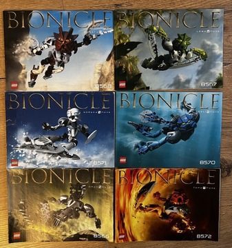 Lego Bionicle Toa Nuva 6szt full + Takanuva