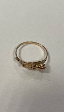 Złoty pierścionek próba 583 rozmiar 17 1,68 g