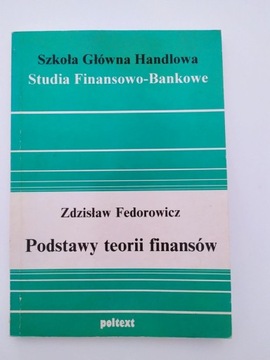 Podstawy teorii finansów, Zdzisław Fedorowicz