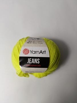 Włóczka YarnArt Jeans  żółty 58