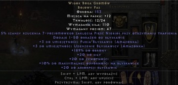 Wigor Boga Gromów Diablo 2 resurrected NON LADDER