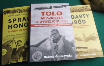 3 x książki o PSZ dywizjon 303 Arnhem Sosabowski 