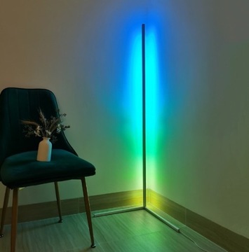 Lampa podłogowa RGB narożna 