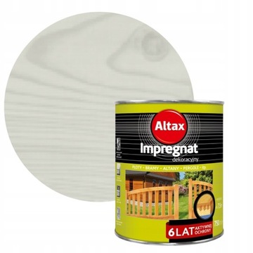 Altax Impregnat Dekoracyjny Biały 0,75L