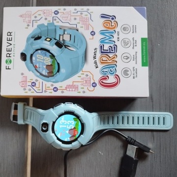 Smartwatch FOREVER Kids Care Me KW-400 niebieski