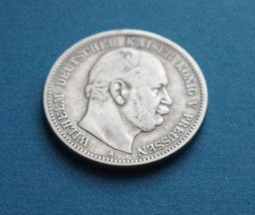 2 Marki Prusy 1876 A Wilhelm V 