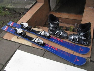 NARTY DYNASTAR 130cm 111/67/94 R-9+ BUTY ROSSIGNOL