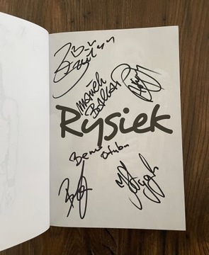 Rysiek Jan Skaradziński oryginalne autografy dżem!