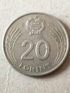 Węgry 5 forint 1984 i 20 forint 1984